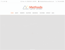 Tablet Screenshot of methodsconsultants.com